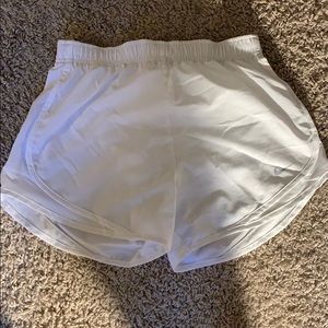 White nike shorts